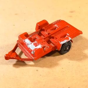 Vintage Tootsie Toy Die Cast Motorcycle Trailer